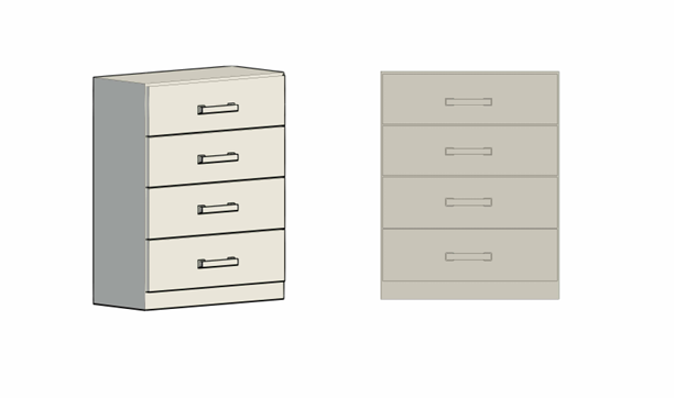 4 drawer base