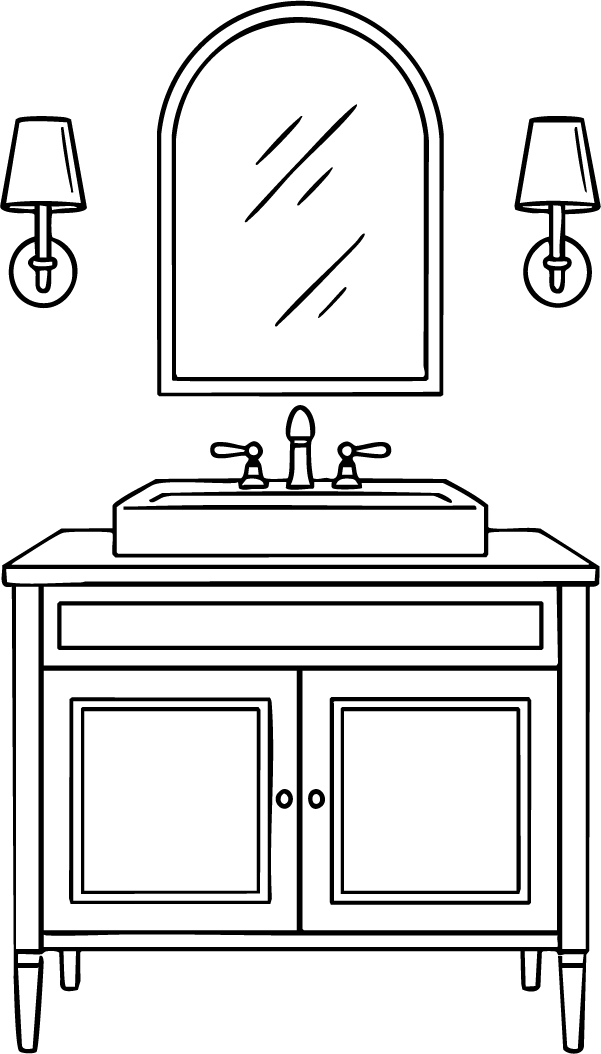 Bathroom illustration