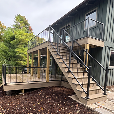 Custom deck in Sheboygan county